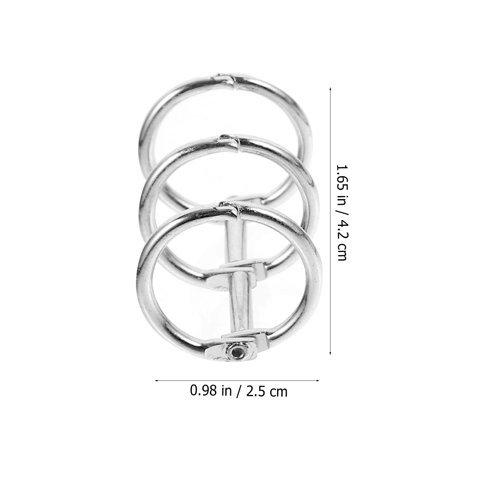 

4pcs Buckle Metal Binder Practical Loose Leaf Storage For Office Home School Multi-Color 3-Hole Diy Notebook