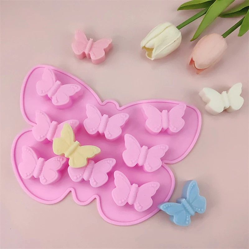 1Pc Silicone Butterfly Baking Mold Chocolate Silicone Molds Candy Pudding Dessert Mold Cake Decoration Baking Mold