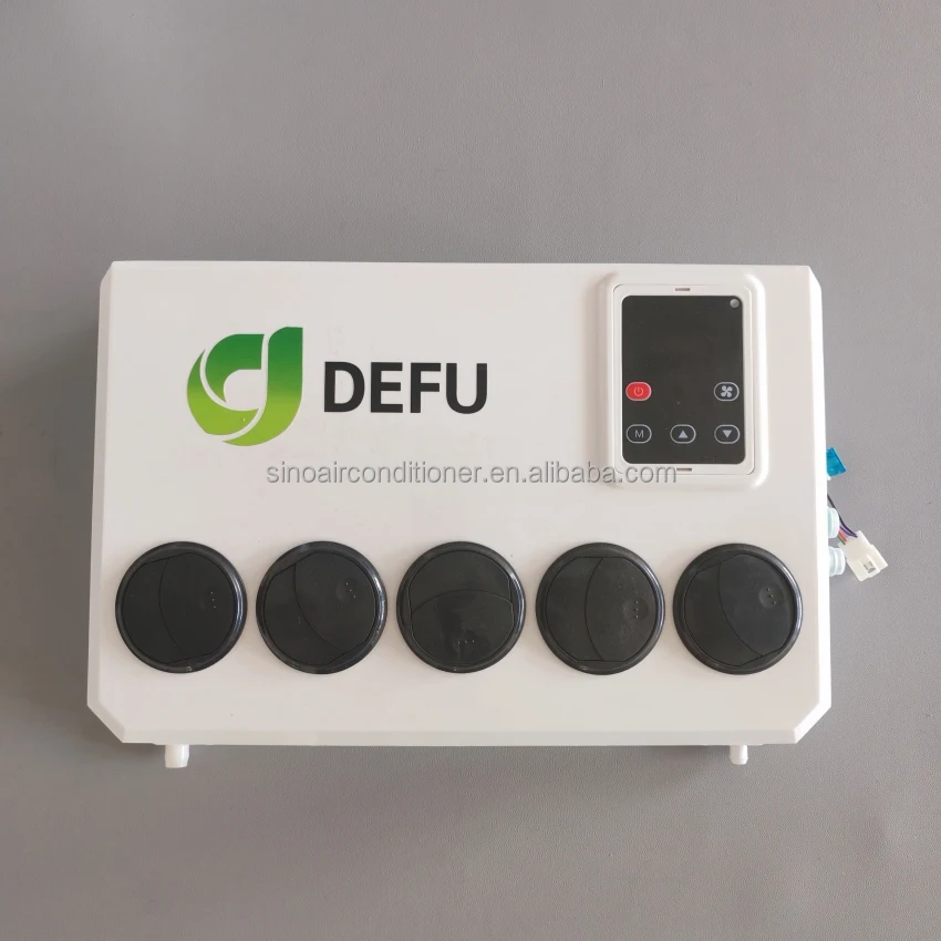 12 فولت سيارة السيارات برودة 24 فولت تكييف الهواء وقوف السيارات مكيف الهواء الكهربائي 12 فولت لجرار شاحنة #2