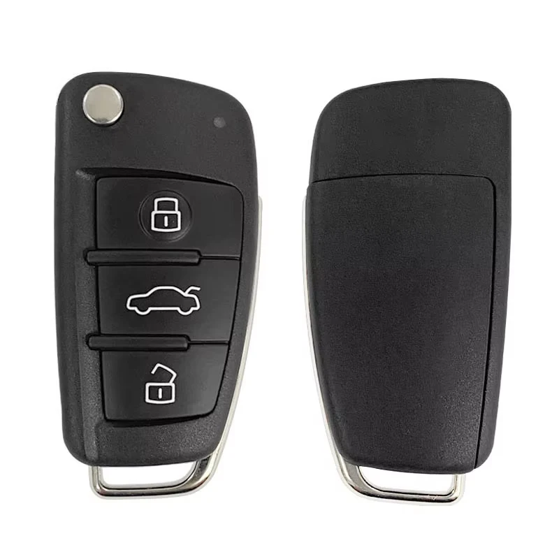 CN008007 3 Button Remote Car Flip Key 8E0 837 220Q K D 433MHz Fob 48 Chip For A2 A4 S4 Cabrio Quattro Avant 2005-2008 - view 2