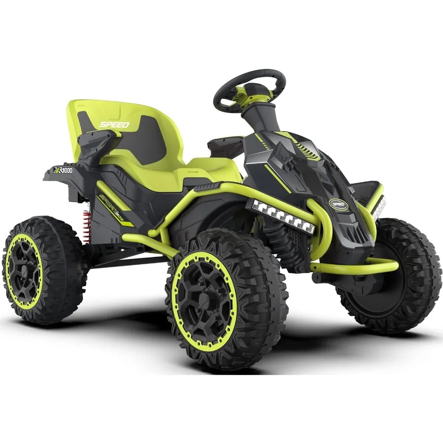 Giocattolo da corsa 24V per grande auto da corsa elettrica all'aperto con 4 motori robusti Altoparlante Bluetooth da 300W Batteria 24V 7AH Sedile regolabile G