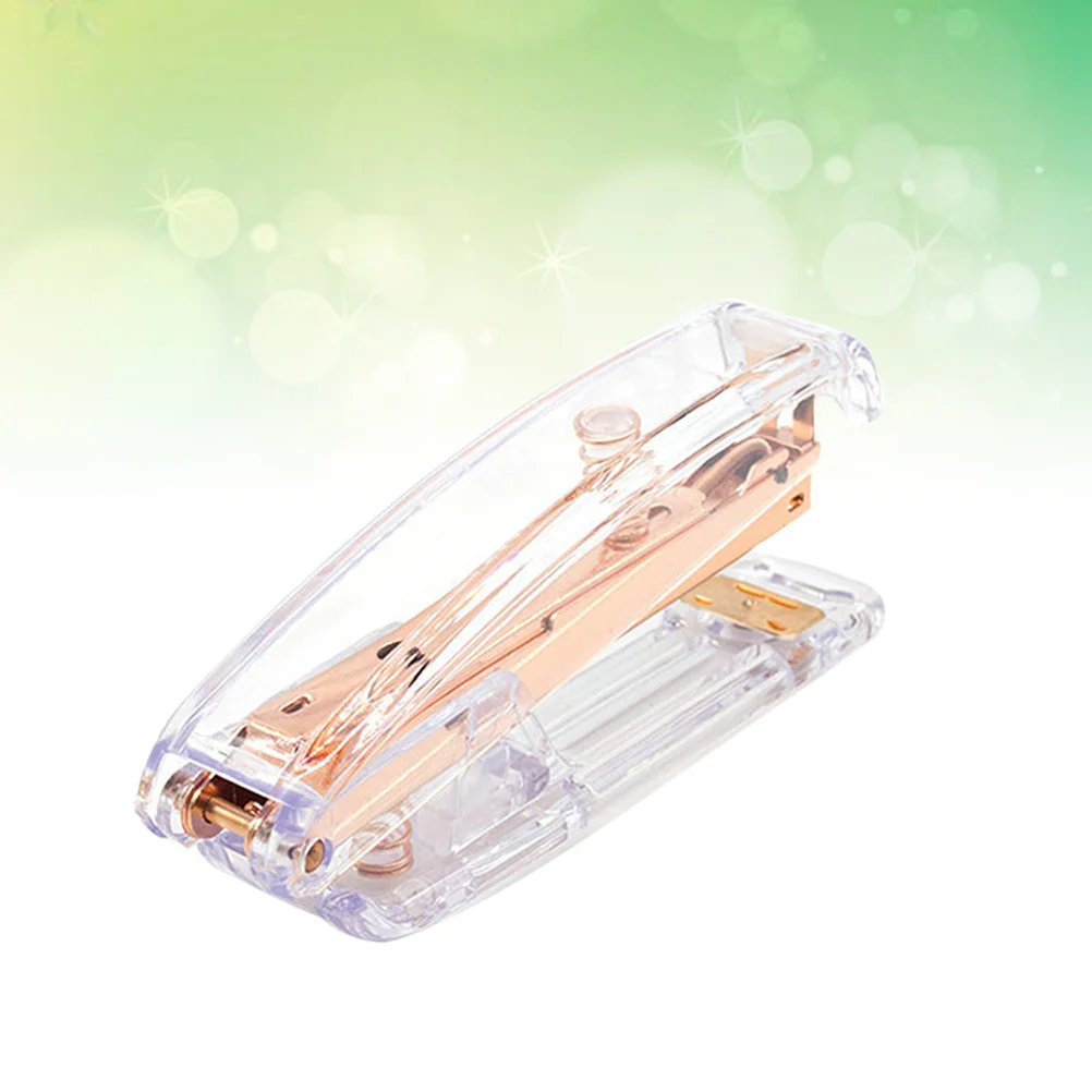 

Rose Gold Stapler Elegant Crystal Desktop Stapler Portable Office School Desk Accessory Perfect Gift for Students and