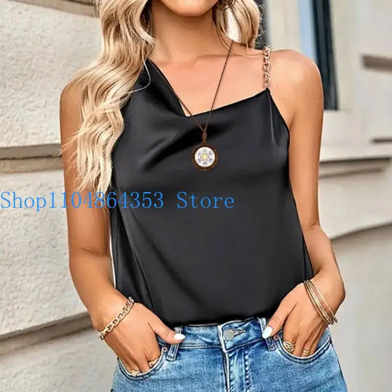 652F Sri Yantra Amulet Necklace Hexagram Sacred Geometry Pendant Clavicle Chain