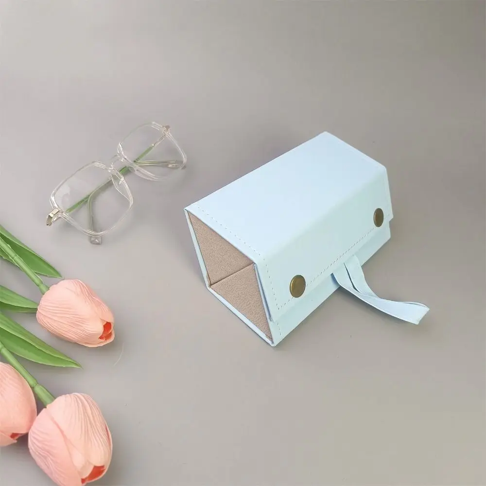

Durable Multi-slot Foldable Glasses Organizer Travel Leather Storage Box Display Eyeglasses Holder
