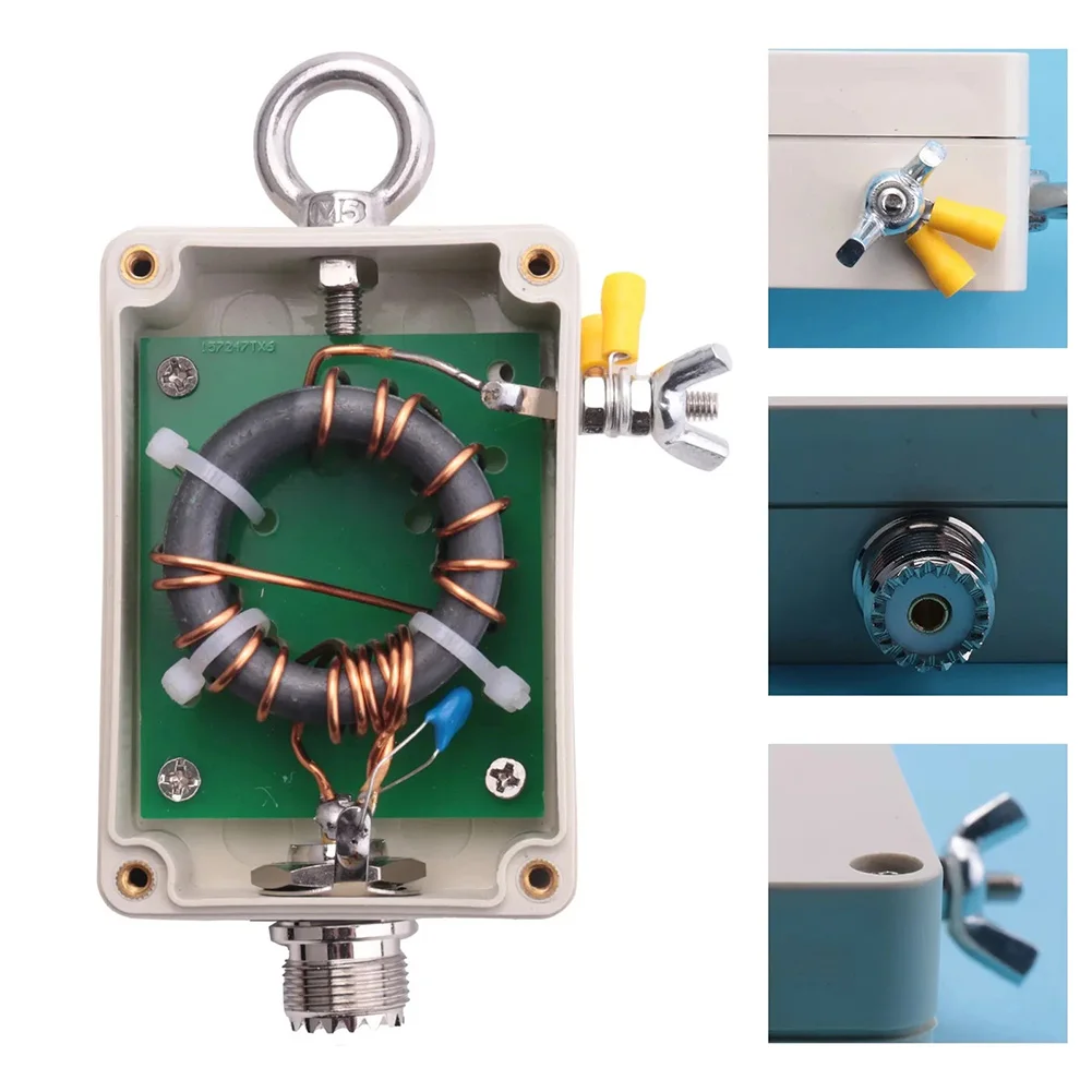 49:1 Impedance Balun For HF Shortwave For Quad-Band 5-35MHz End Fed Half Wave EFHW For Antenna System 100W Power