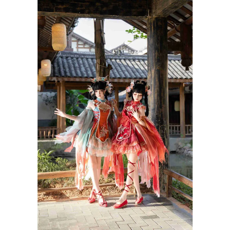

Christmas Cosplay Costume Princess Dress Drop - Koi Dreamy Scales Chinese Style Lolita Koi Style Opoc National Style Dress