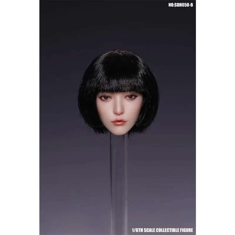 Vorverkauf SUPER DUCK SDH050 1/6 Scale Blowing Bubble Girl Female Head Carving Movable Eye Fit 12'' Pale Action Figure Body