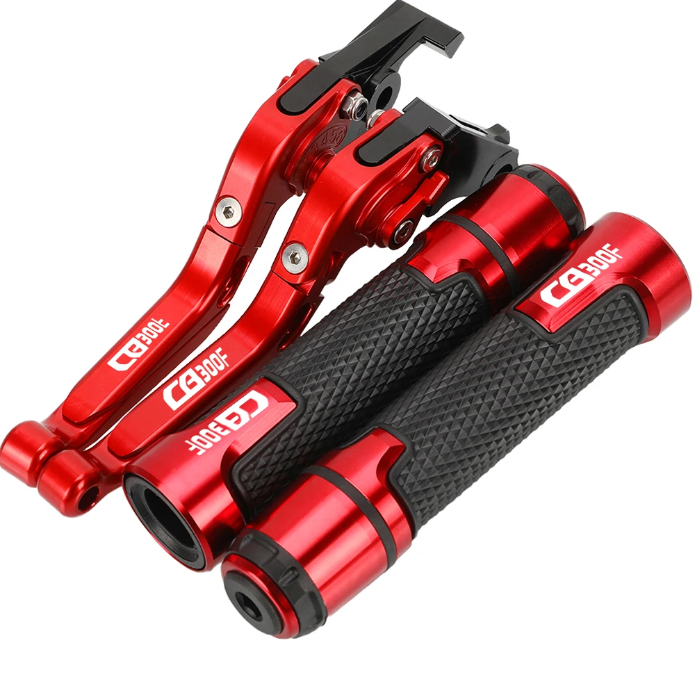 

2014-2018 Motorcycle Aluminum Adjustable Brake Clutch Levers Handlebar Hand Grips Ends FOR HONDA CB 300 F CB300F CB 300F 2017