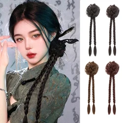 Synthetic Ponytail Women's New Chinese Hanfu Ancient Style Wig Braids Republic Of China Style Retro Low Ponytail