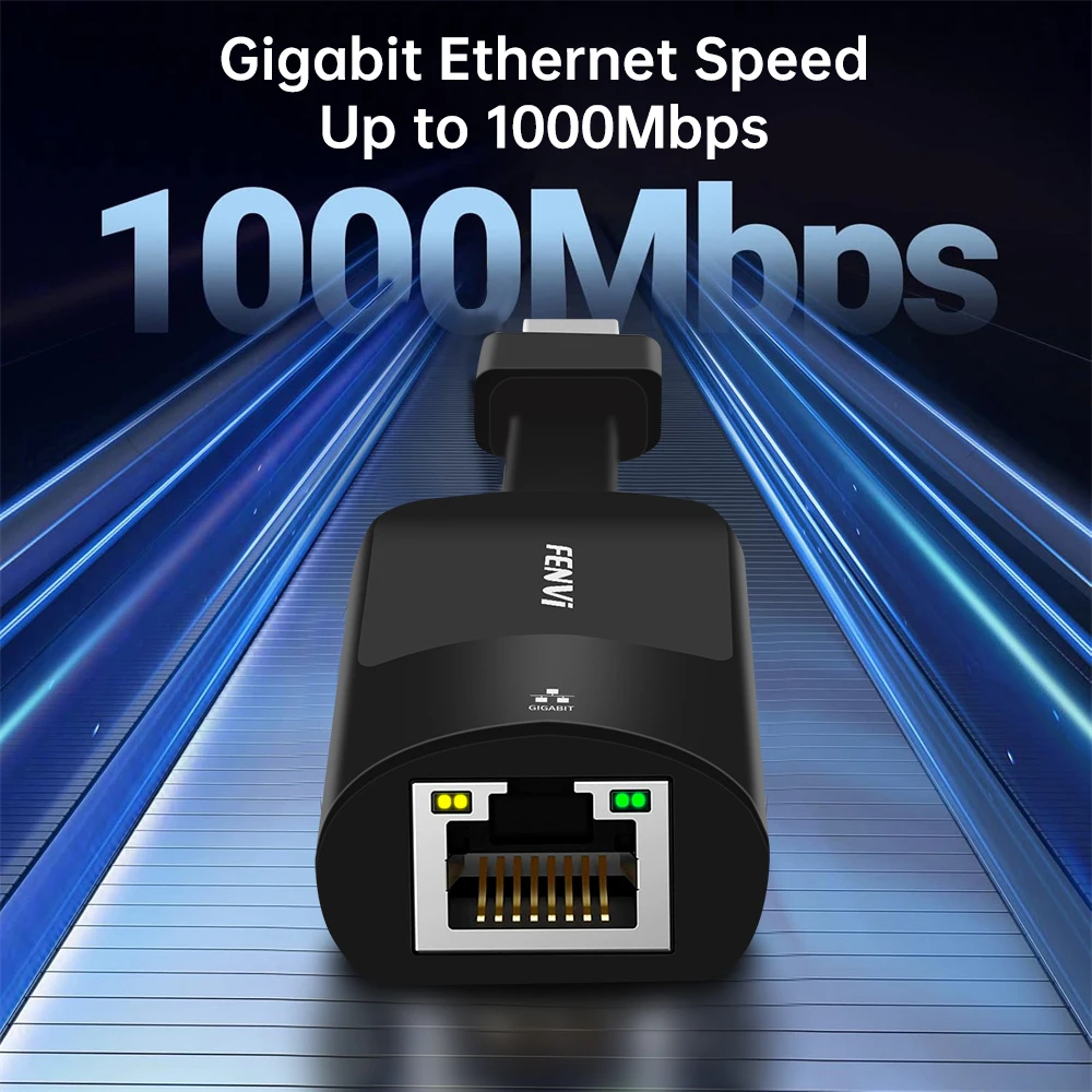 Type-C To RJ45 Gigabit Converter Adapter 1000Mbps USB C RJ45 for Laptop Macbook Accessories Ethernet Network Card