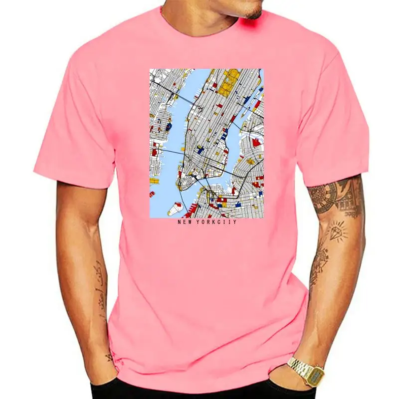 T-SHIRT SOUVENIR NEW YORK CITY NYC CITY MAP SOUVENIR ARTWORK 1 S-M-L-XL-2XL-3XL