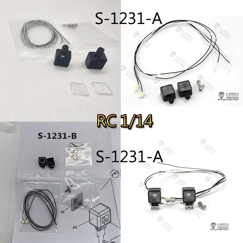 RC 1/14 LED Światło do Ciężarówki Biały Reflektor Oświetleniowy S-1231 Field Trap LED Światło Montażowe na Stelaż Akcesoria do Modeli LESU Części DIY