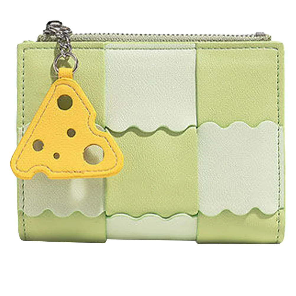 محفظة نسائية صغيرة لبطاقات الائتمان قابلة للطي وخفيفة الوزن ومحفظة قصيرة لطيفة لتغيير العملات المعدنية وحقيبة منظم للبطاقات