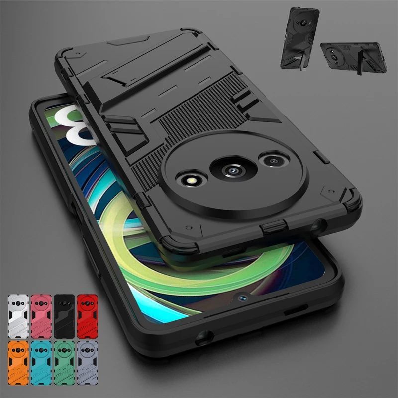 

For Xiaomi Redmi A3X Case Cover Redmi A3X Capas New Phone Bumper Back Armor Kickstand Shockproof Cover For Redmi A3X A 3X Fundas