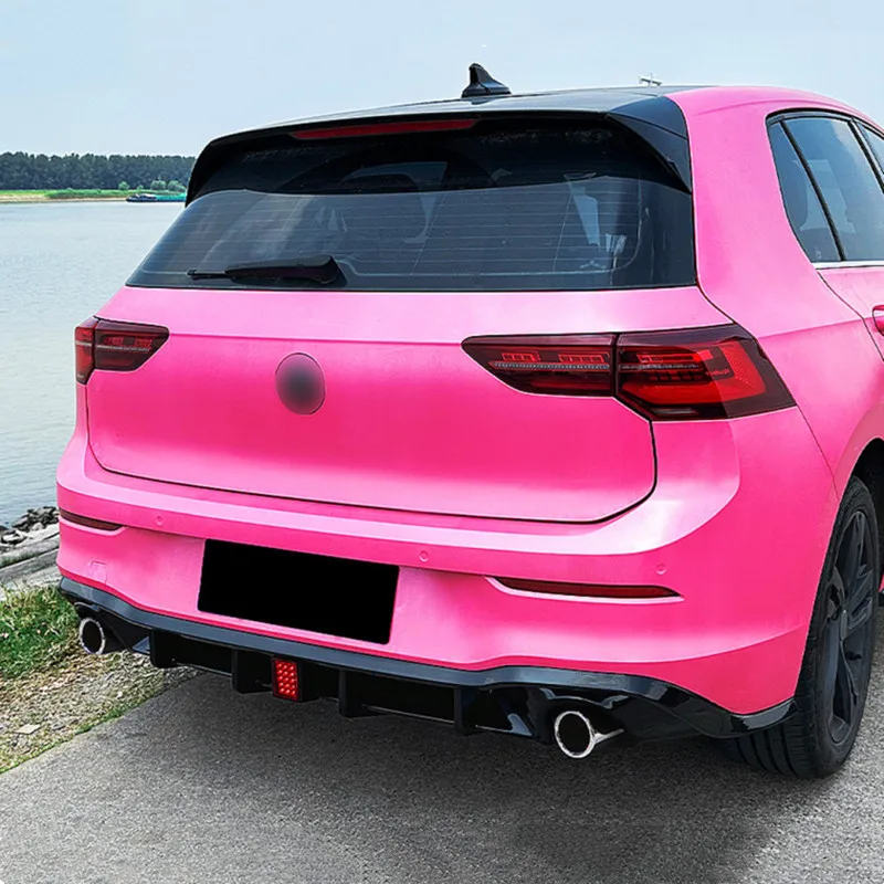 Rear Bumper Diffuser For VW Golf 8 MK8 GTI R-line 2020-2023 Spoiler Splitter Black Body Kit Car Exterior Tuning Accessories ﻿ view 5