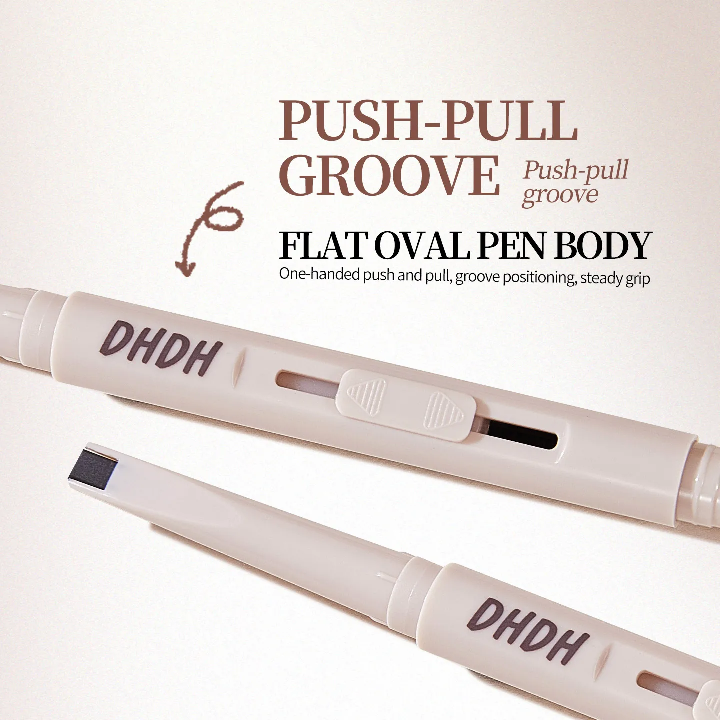 Waterproof Eyebrow Pencil For Beginner, Thin Push-core Extremely Fine Double-headed Eyebrow Pencil, Durable And Long Lasting