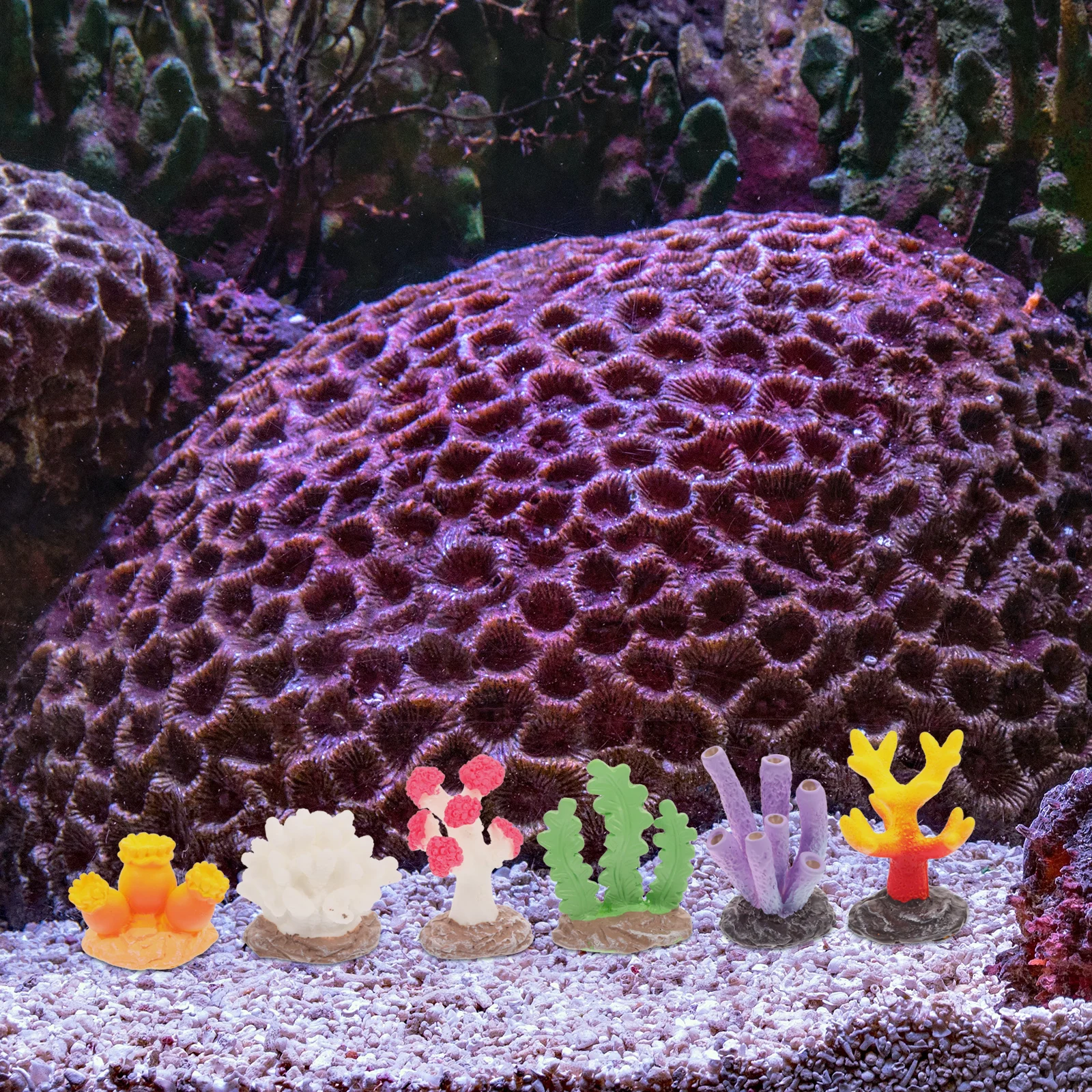 

Fish Tank Landscaping Decorations Decorative Corals Underwater Miniature Aquarium Ornament Natural-looking Vivid