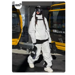 John Snow Winter Ski Suits Men And Women Outdoor Waterproof Breathable Warm Snowboarding Suit Sets Skiing Jacket And Pant