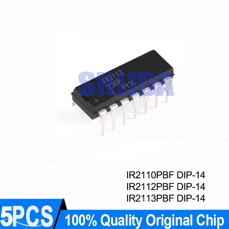 (5 Pieces) IR2110 IR2112 IR2113 IR2110PBF IR2112PBF IR2113PBF DIP-14 IC Chip Original New