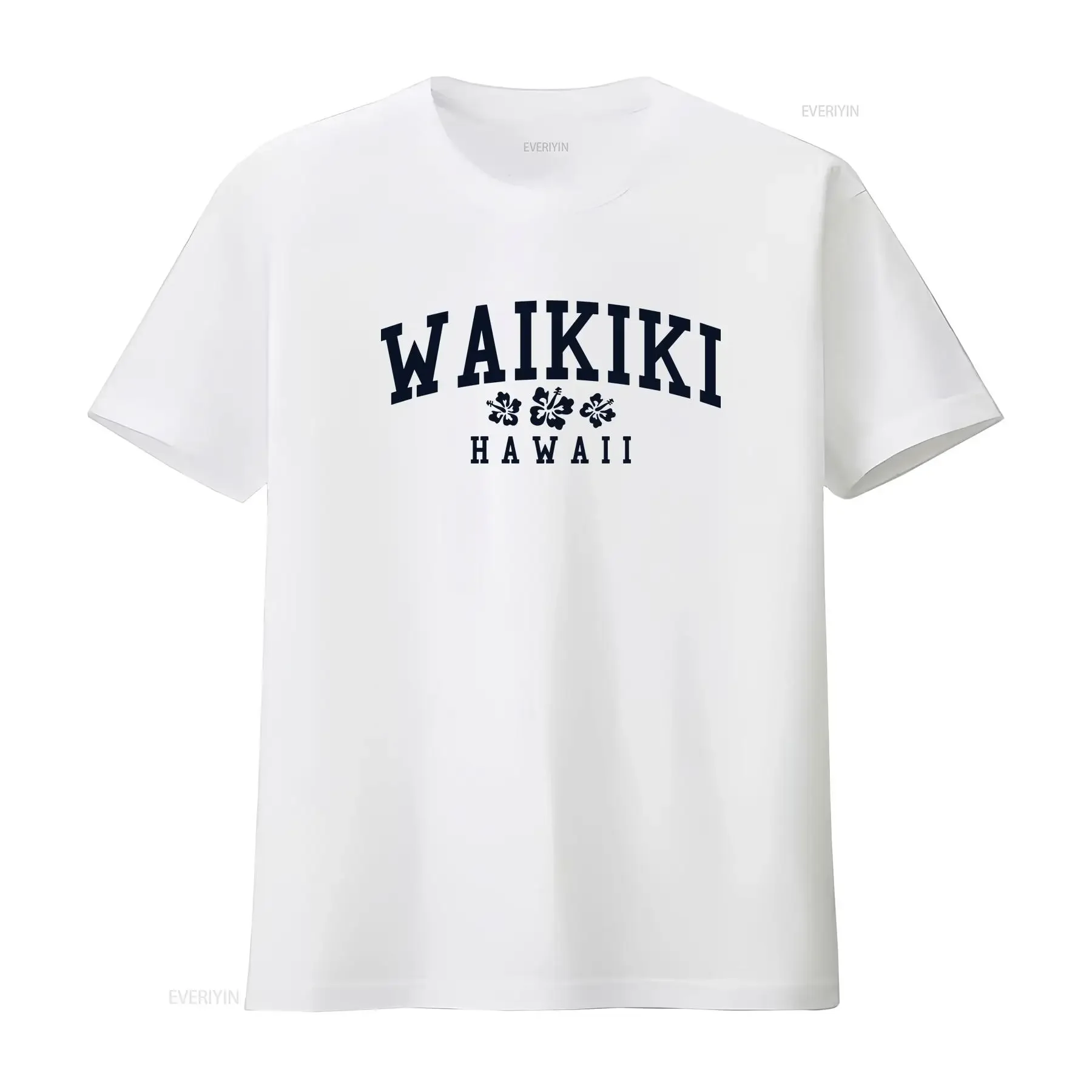 Waikiki Hawaii T Shirt vintage Washed Slightly Stylish Comfortable Casual fashion graphic Unisex streetwear designer clothes