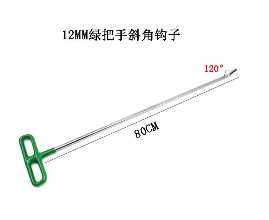 80cm Long 12mm Diameter PDR Rod, M8 Thread Interchangeable Hook Tip, Paintless Dent Removal Tool for Hail Damage Repair