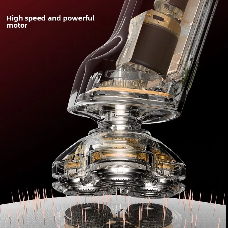 Afeitadora eléctrica inteligente Youpin con pantalla LED, resistente al agua, carga rápida, batería de larga duración, afeitado cómodo para hombres