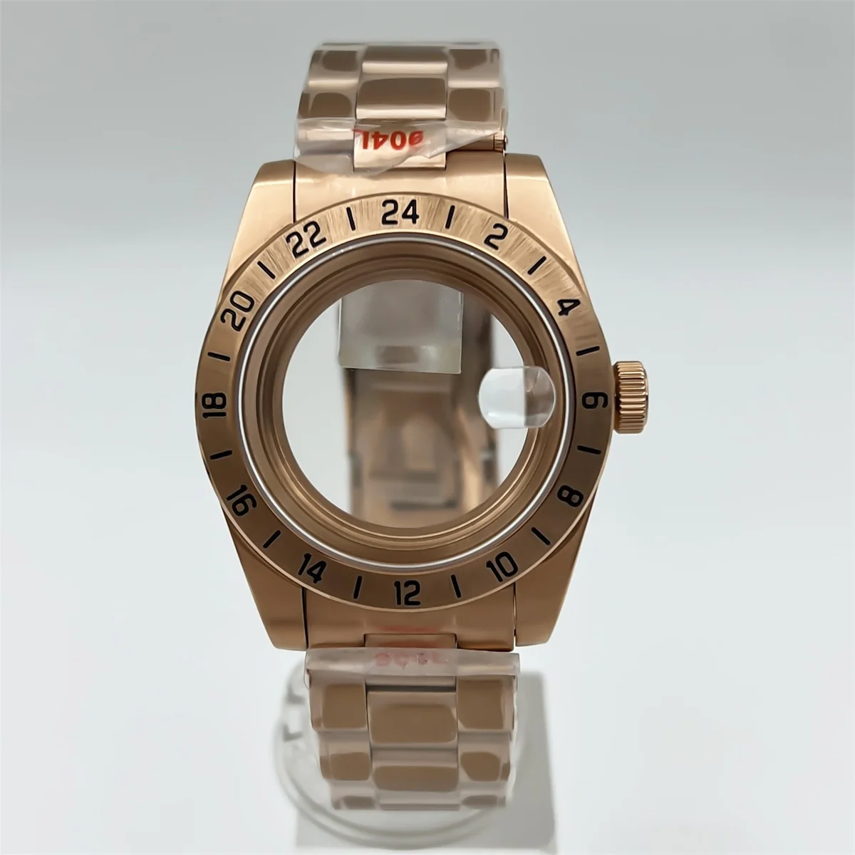 39 мм серебряный корпус из розового золота с фиксированным безелем, сапфировое стекло с механизмом NH35 NH36 NH34 ETA2824 PT5000, браслет из нержавеющей стали