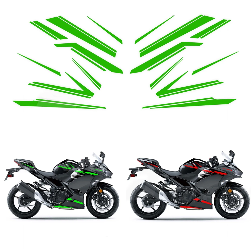 

For KAWASAKI NINJA400 ninja 400 2018-2025 2018 2019 2020 2025 Ninja Motorcycle Accessories Fairing Sticker Whole Car Sticker Kit