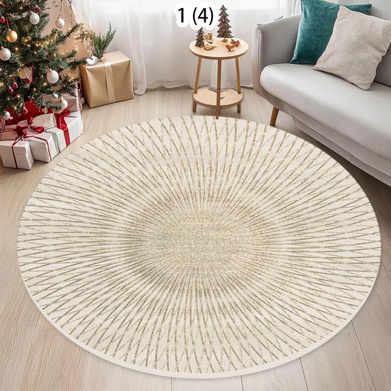 Bohemian Retro Circular Floor Mat Sparkling Effect Living Rooms Bedrooms Hardwood Floors Spring/Summer Home Decoration Carpets