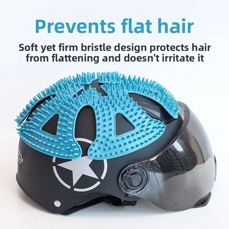 

Silicone Safety Hat Pad Breathable Heat Insulation Pad Vehicle Accessories Anti-Compress Hair Ventilation Motorcycle...