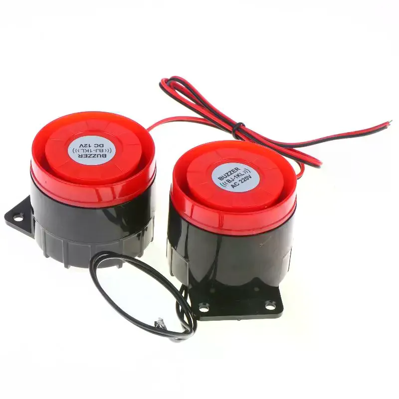 1Pcs High Decibel Sound And Light Alarm 12V 24V 220V Buzzer Anti-theft Audio Electronic Horn Waterproof Dustproof