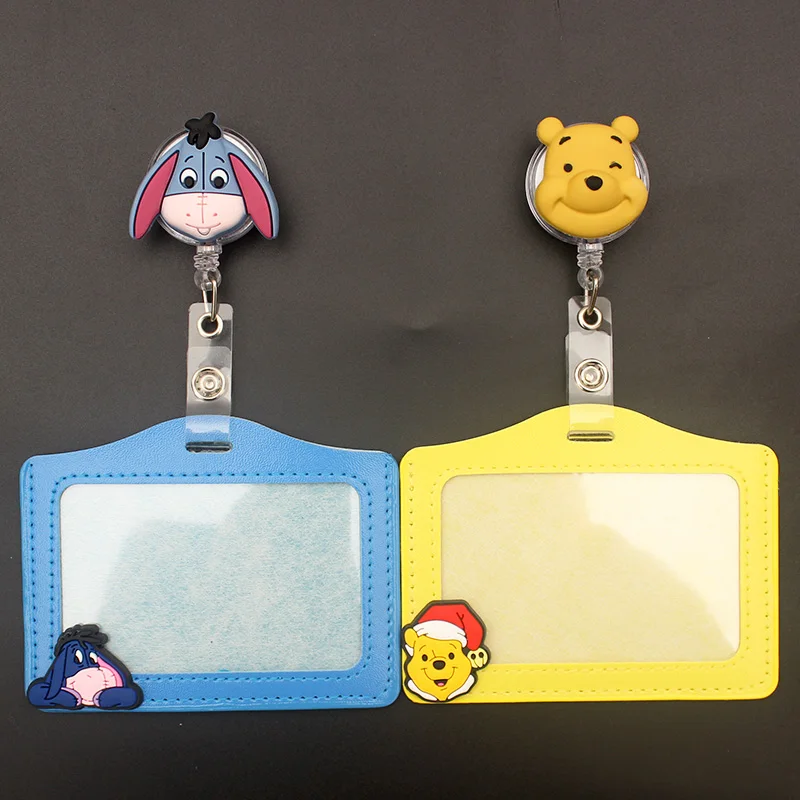 クリエイティブな2ヘッド格納式バッジリール、クマとピレットスタイル、看護および医師のカードホルダー、オフィスおよび病院の名前カード用品