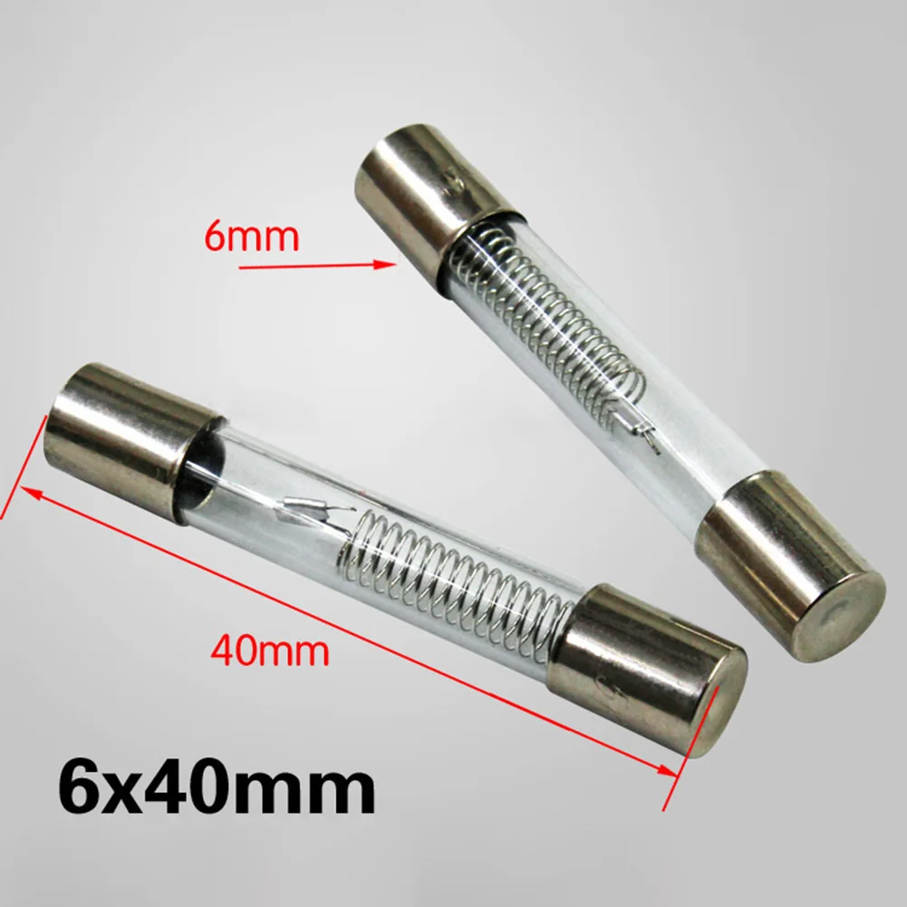 

Glass Tube Fuse 5Pcs 6x40mm Microwave Accessories Microwave Fuse Tube Oven Fuse Microwave Oven Replacement Parts