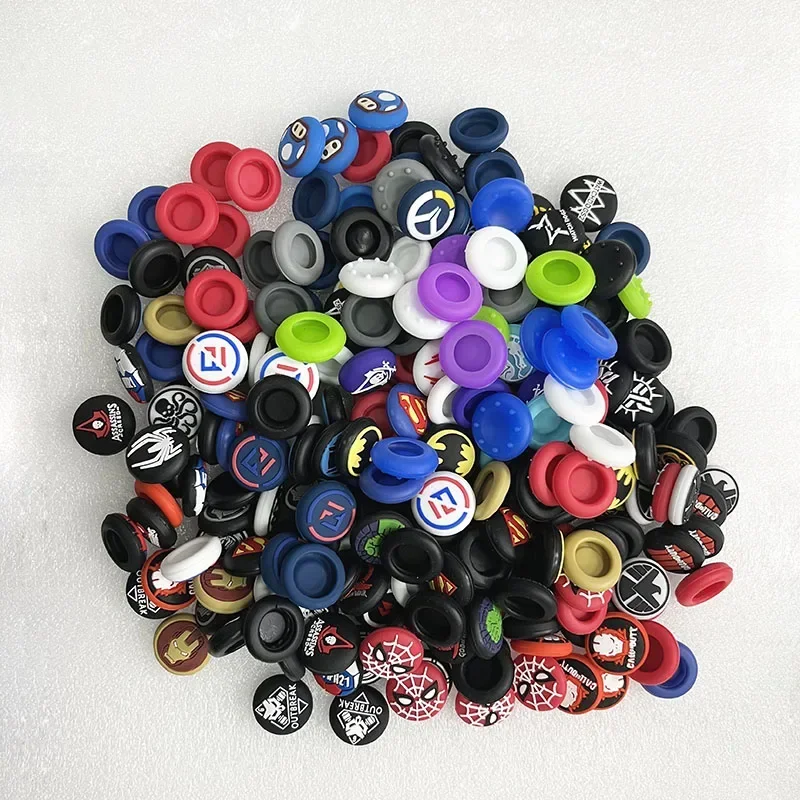 20pcs/lot Random Shipment Mix Color for Ps4 Ps5 for Xboxone Series S X Joystick Thumb Stick Grip Silicone Cap