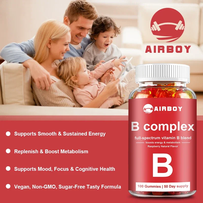 Vitamin B Complex Gummies - Relieve Fatigue, Improve Digestion, Reduce Stress, and Enhance Immunity