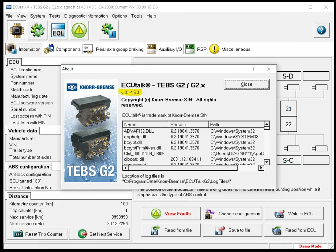 Knorr Bremse Diagnostic Software 2023