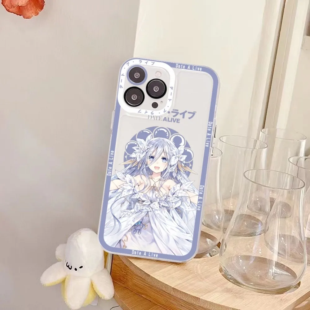 Date A Live Tokisaki Kurumi Phone Case For iPhone 11 12 13 14 Mini Pro Max XR X XS TPU Clear Case