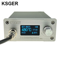 KSGER T12 Soldering Station STM32 V2.1S OLED Temperature Digital Controller For Hakko T12 Electric Welding Iron 70W Auto-sleep