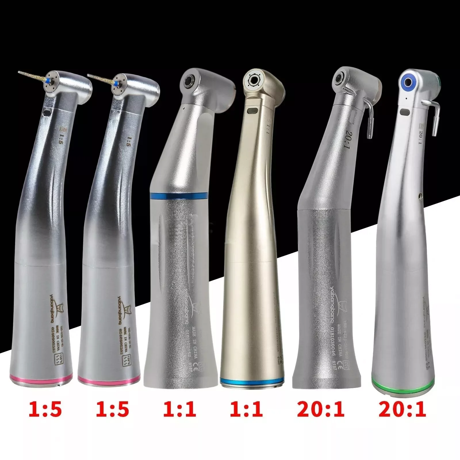 

NSK Style Dental 1:1/20:1 Имплантат/1:5 Контракутоволоконный светодиодный низкоскоростной наконечник
