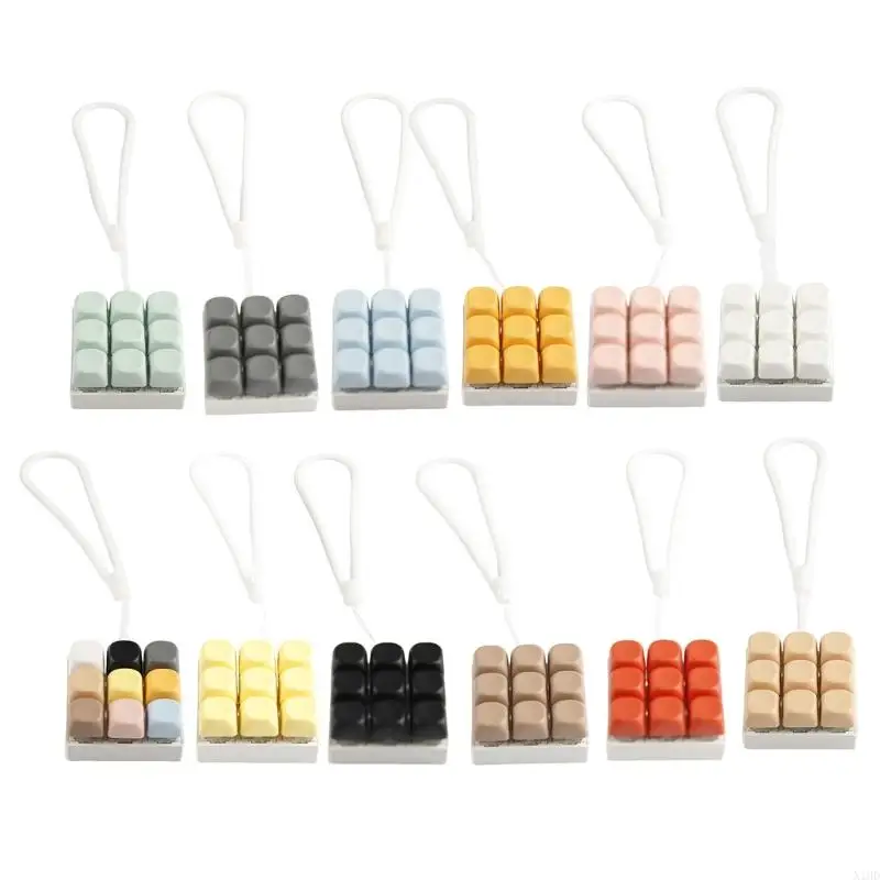 

N1HD Portable 9 Key Keycaps Toy Switches Tester Keychain Tactiled Feedback For Anxiety Relief Office and Travel Toy