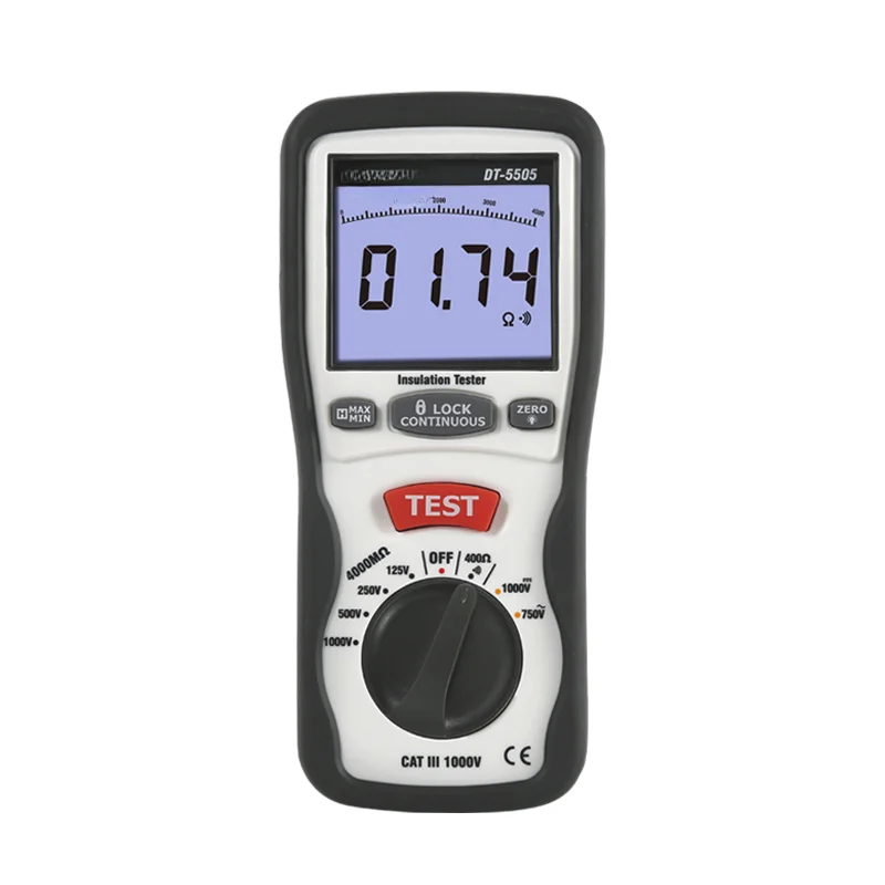 Digital insulation resistance tester Electrical equipment Insulation material resistance detection DT-5500