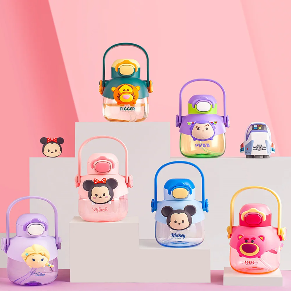 Пластиковая Соломенная Чашка Disney Minnie Mickey, 770 Мл, Экологически Чистая Кружка Для Прямого Питья