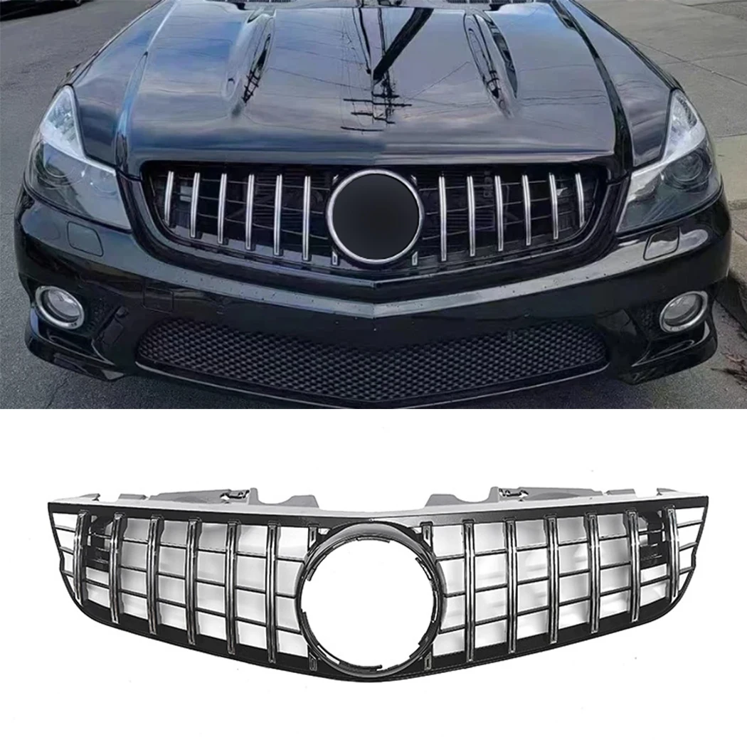 Front Grille Grill For Mercedes-Benz SL-Class R230 SL500 SL550 SL600 2008 2009 2010 2011 2012 ABS Tuning Grills