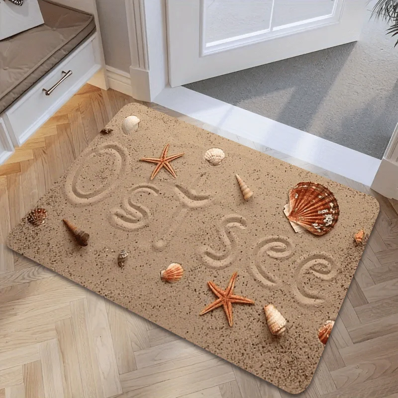 Industrial Metal Grille Pattern Area Rug, Non-Slip Washable Floor Mat for Bathroom Kitchen Entryway, Modern Home Decor Carpet