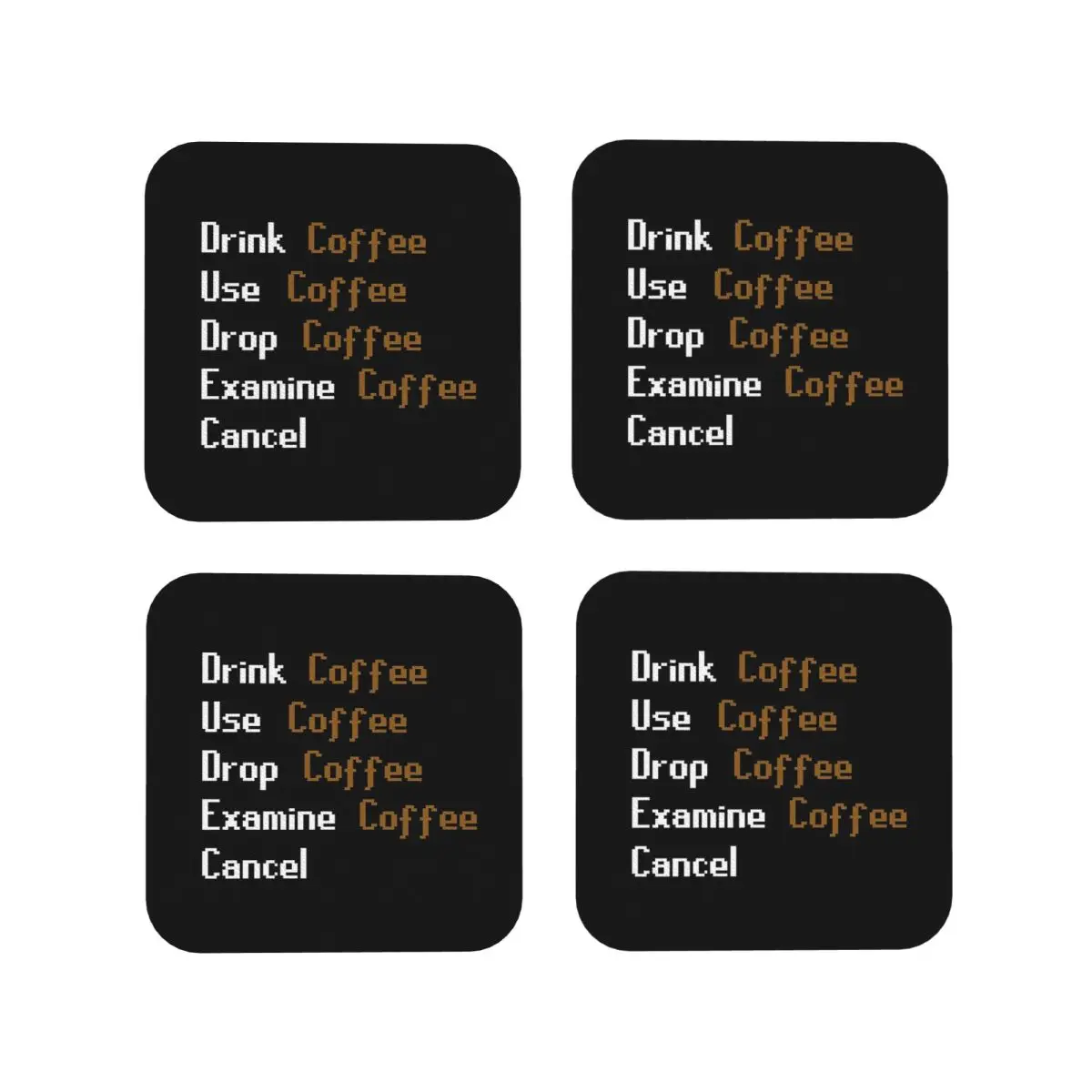 Runescape Mug Coasters Coffee Mats Mug Cup Placemats Tableware Pads for Home Kitchen Dining Bar