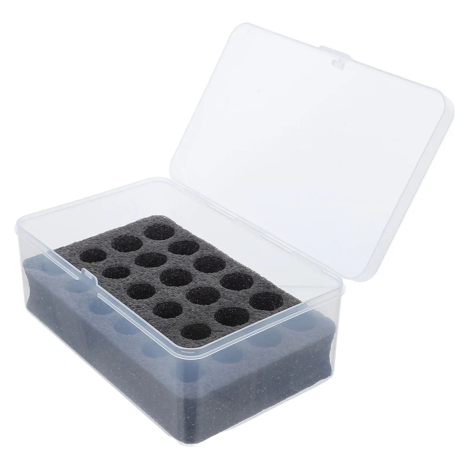 Battery Organizer Storage Box Transparent Plastic Case Holds 24 Aa Batteries Portable Waterproof Storage Container for Home