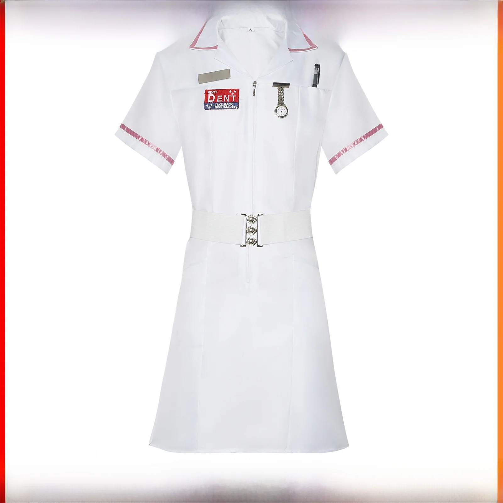 

Dark Knight Cosplay Costume Halloween Joker Nurse Outfit Stage Performance Women's Traditional Chinese Costume