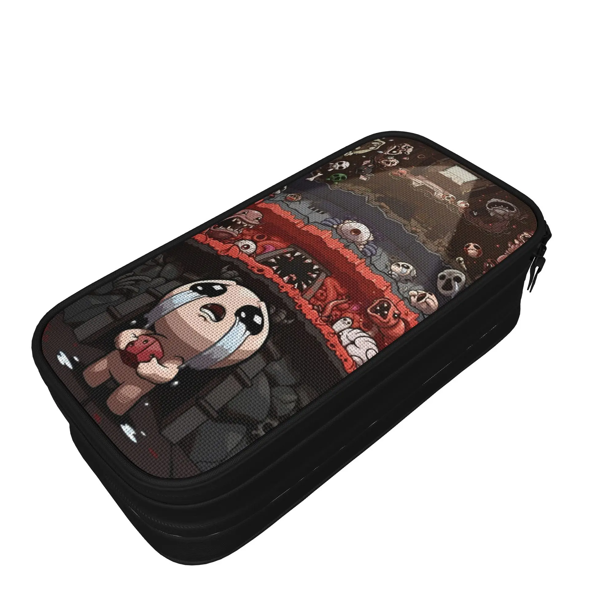 The Binding of Isaac Cartoon Pencil Cases Fashion Video Game Pen Holder Bag Student Big Capacity Zipper Pencilcases Stationery