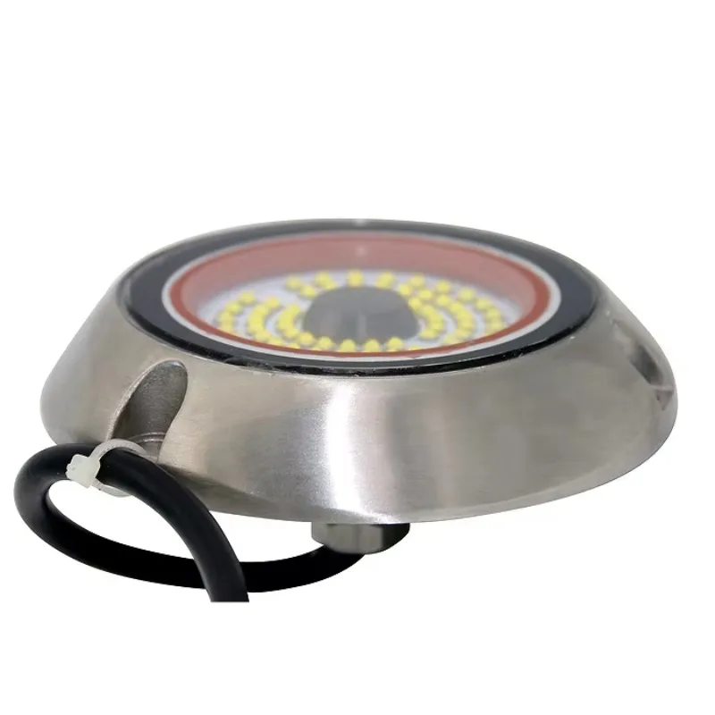 Underwater Boat Light, 120W IP68 Waterproof, 316 Stainless Steel Anti-Corrosion, Dimmable 12V DC, for Marine Yacht Transom Dock