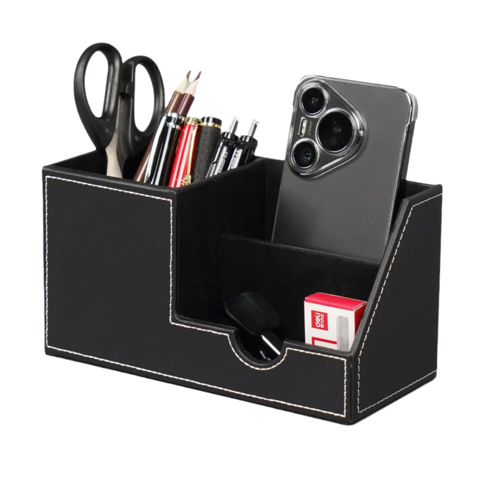 

Desktop Multifunctional Pen Holder & Stationery/Business Card Storage Box - Creative, Fashionable, Cute and Fresh Style for Offi
